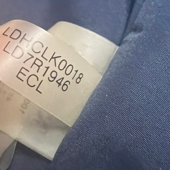 Karl Lagerfeld Paris Tweed Open Front Blazer Navy Women's S Work Office Preppy - Picture 8 of 8